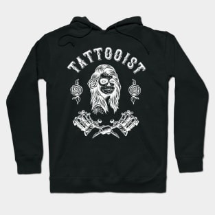 Tattooist Skull Lady Hoodie